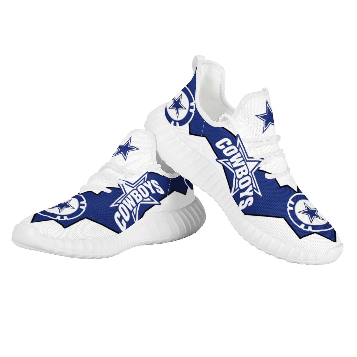 Women's Dallas Cowboys Mesh Knit Sneakers/Shoes 014 Women's Dallas Cowboys Mesh Knit Sneakers/Shoes 014